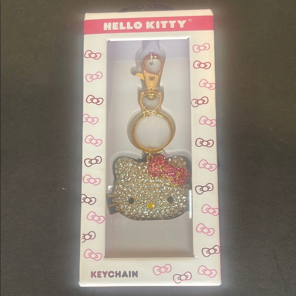 Hello Kitty Gold Keychain